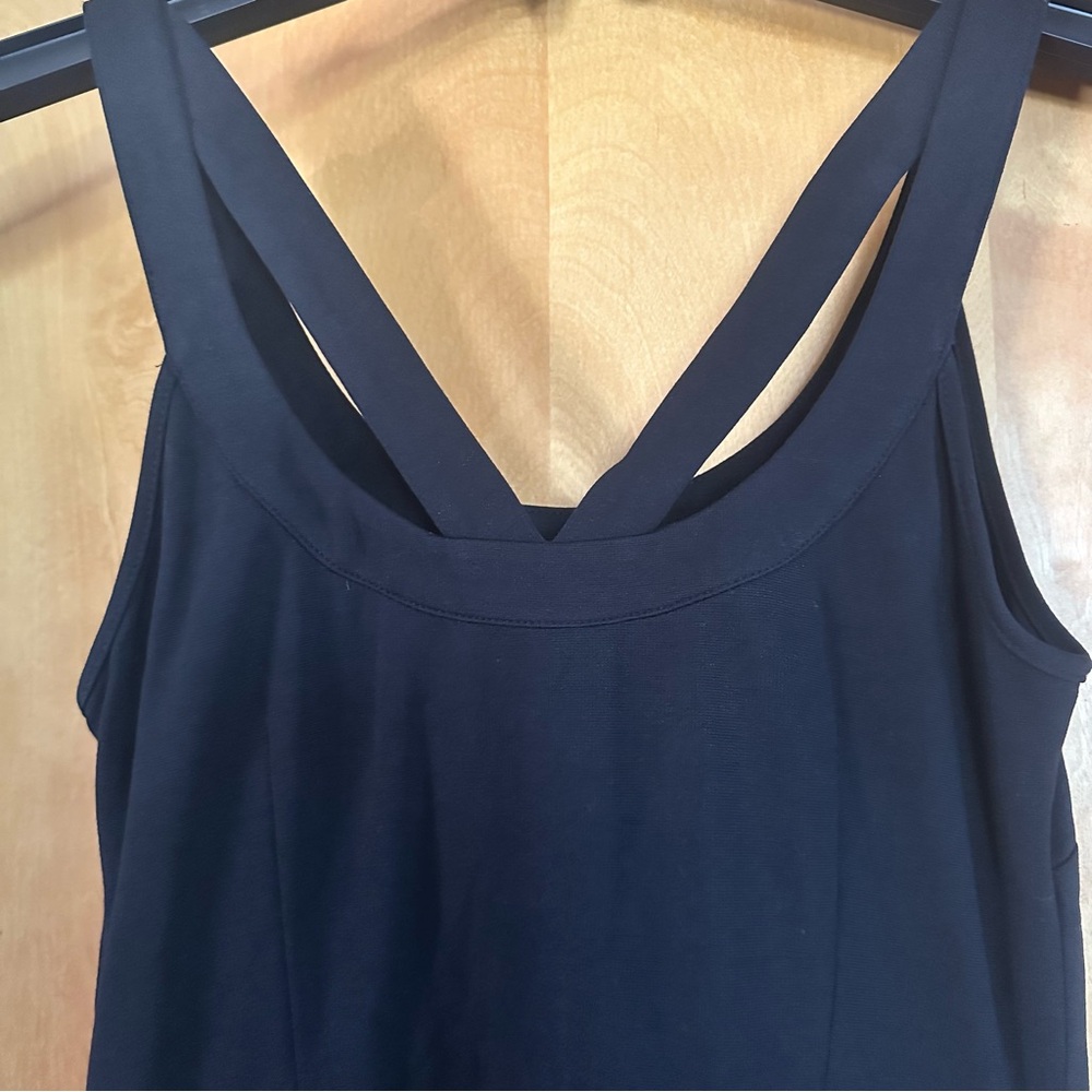 Banana Republic Knit Fit & Flare Subtle Cutout Back Dress 4 - Picture 6 of 10